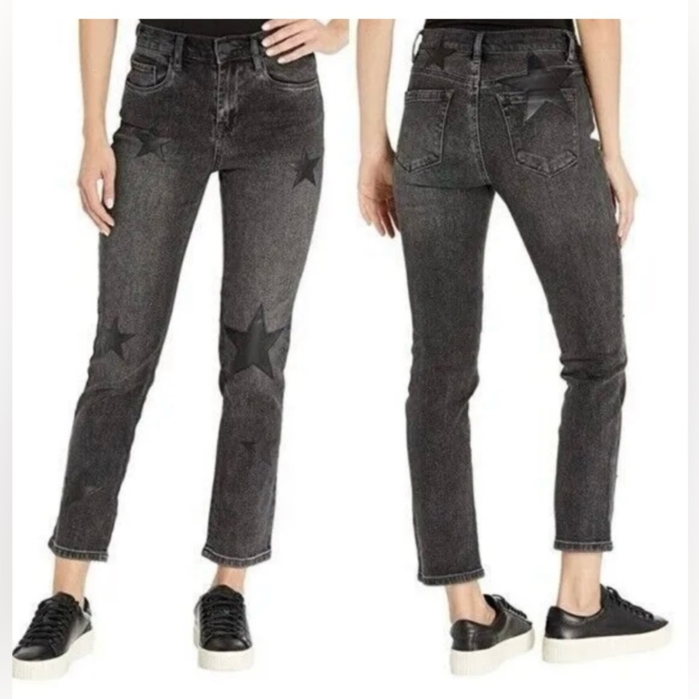 BLANKNYC Madison Crop with Leather Star Detail